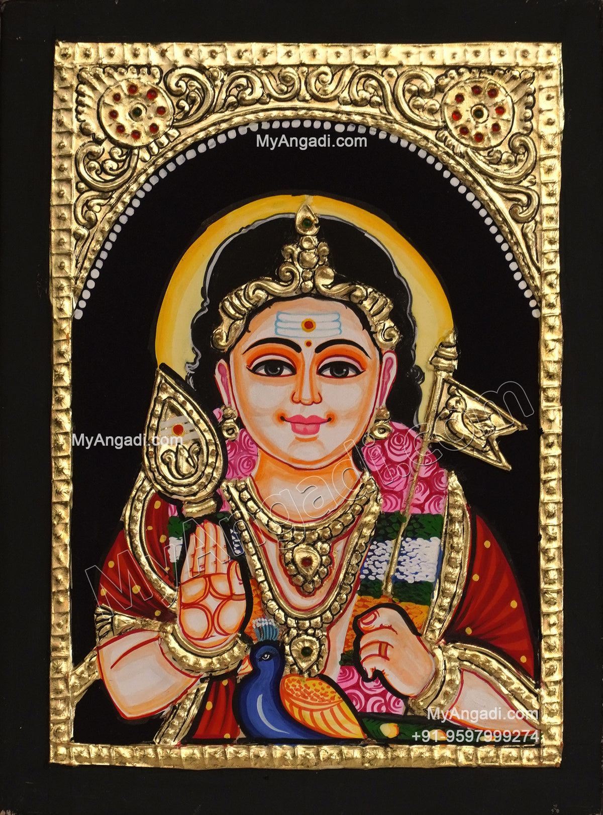 Murugar Tanjore Painting