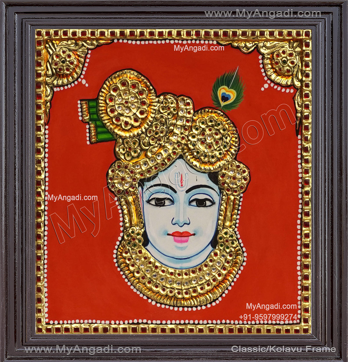 Krishna Tanjore Painting