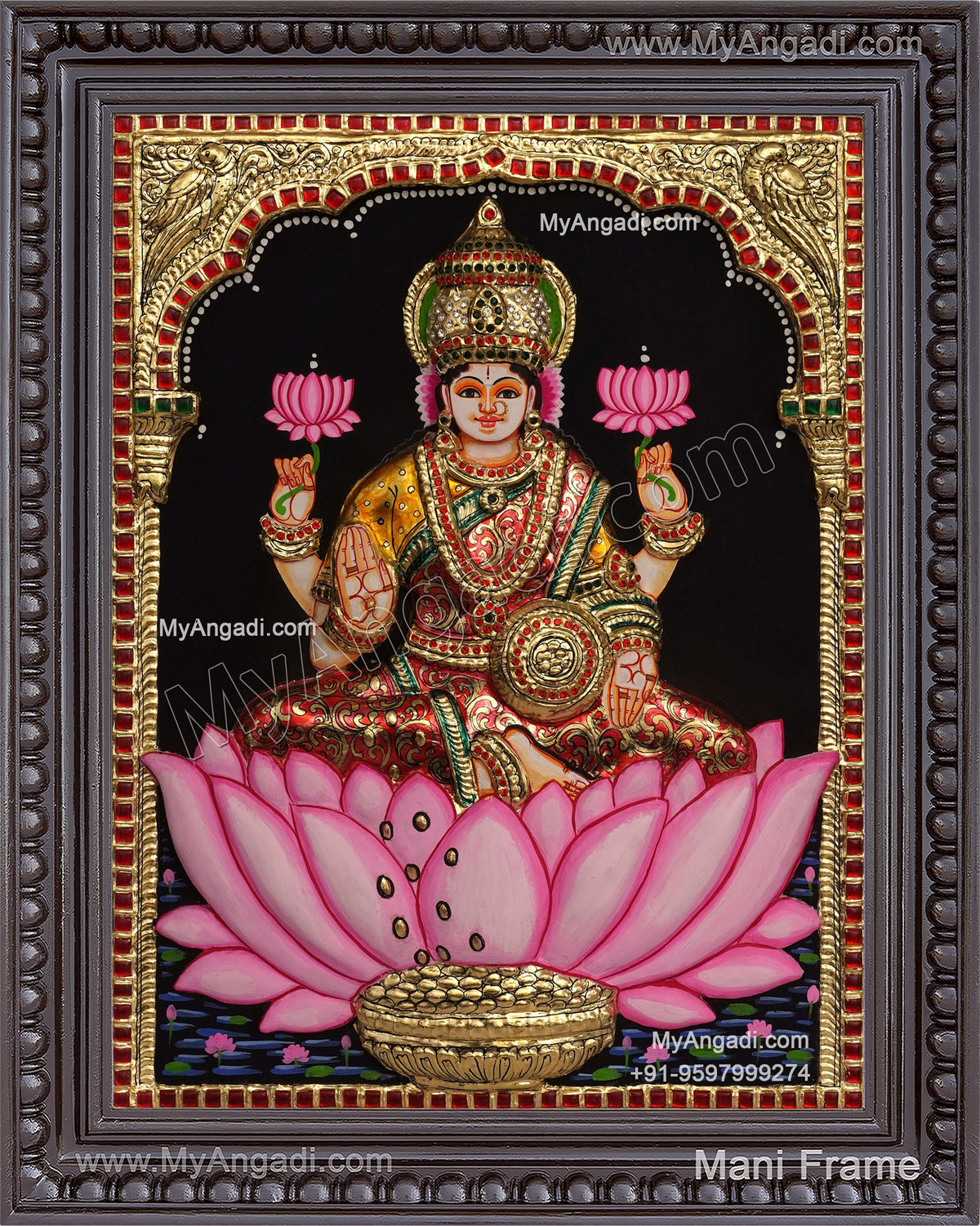Lakshmi 3D Tanjore Painting