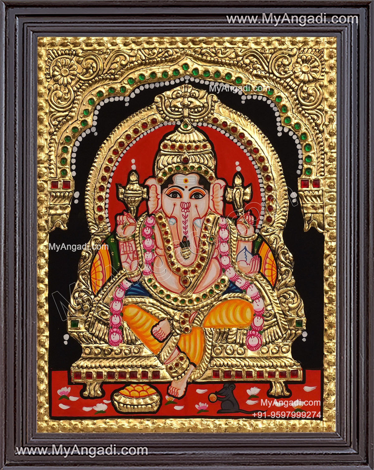 Ganesha Tanjore Painting
