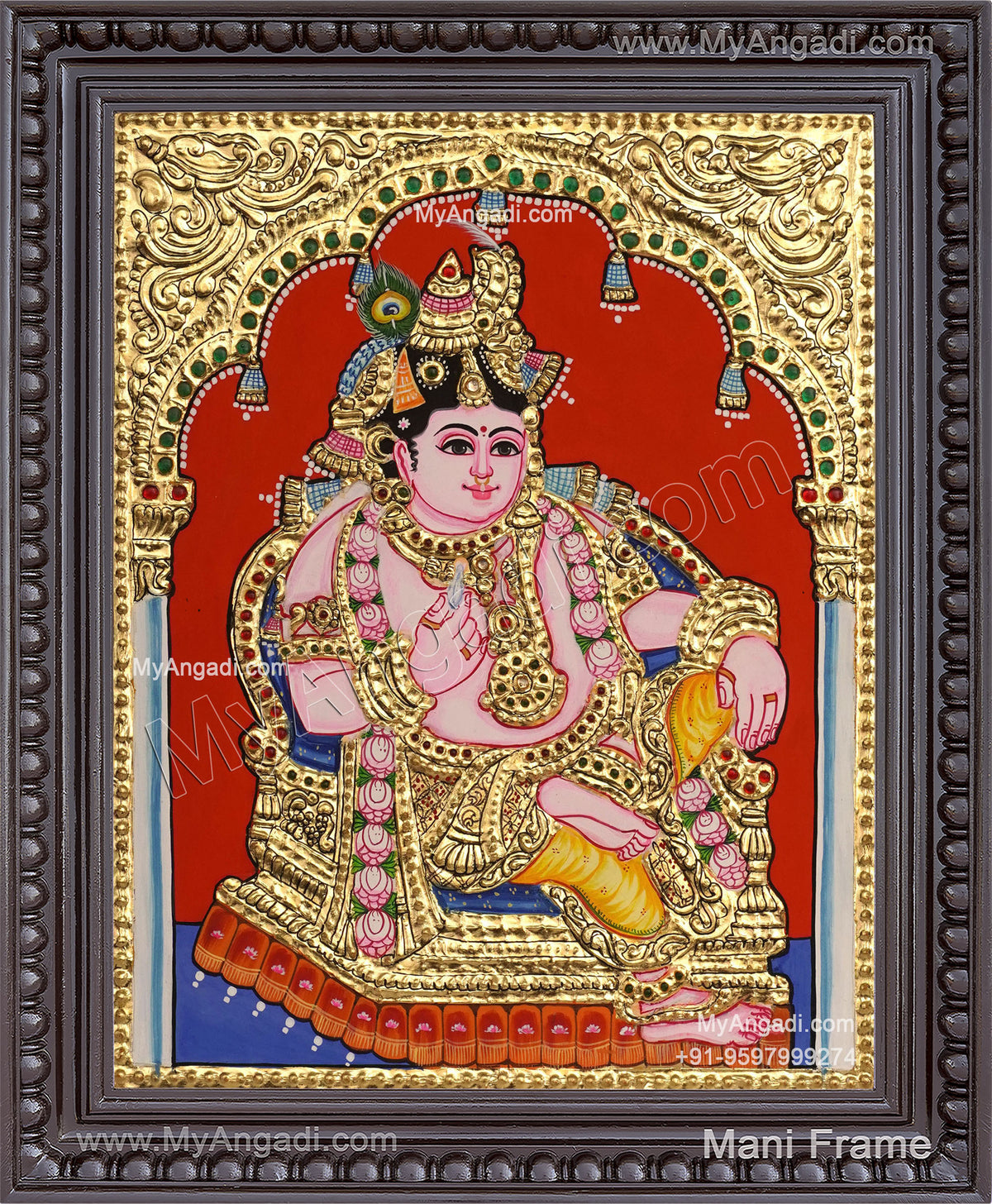 Krishna Tanjore Painting