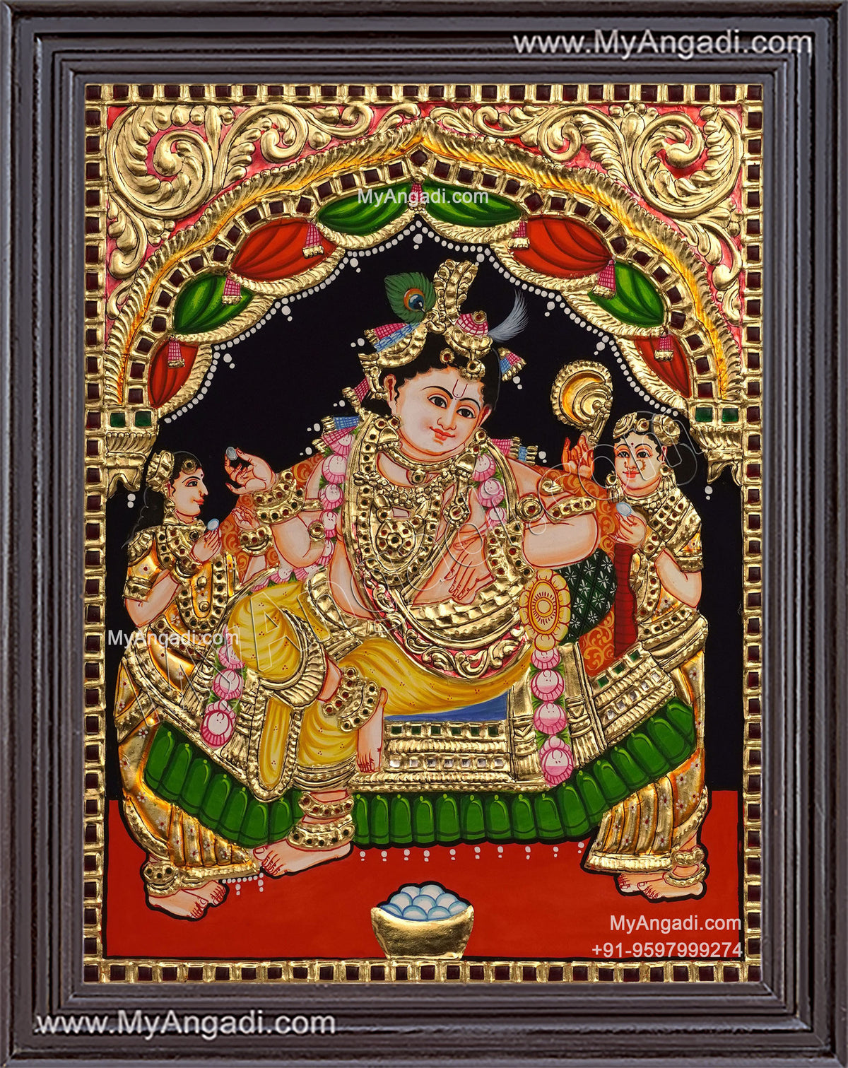 Krishna Tanjore Painting