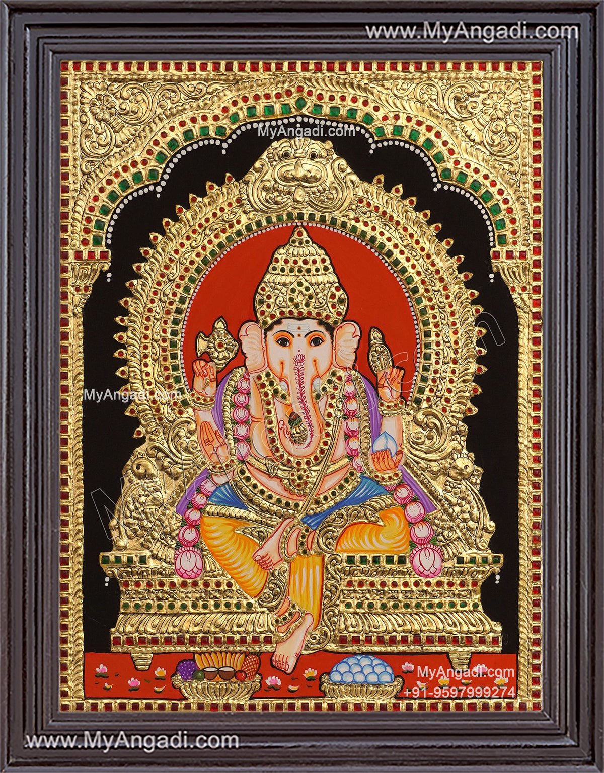 Ganesha Tanjore Painting