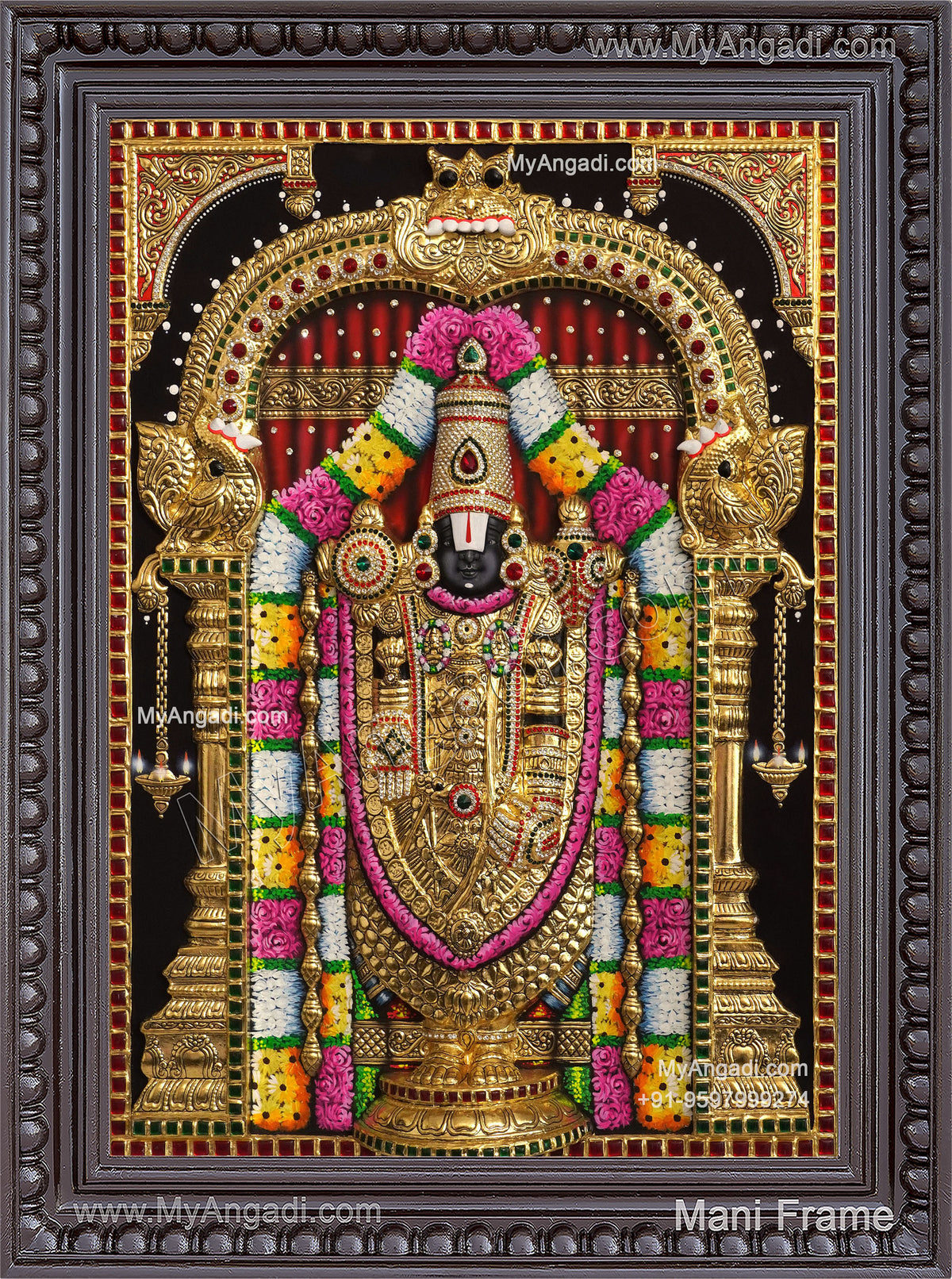 3D Balaji Tanjore Painting