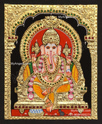 5 Set Ganesha Murugan Balaji Lakshmi Saraswathi Tanjore painting