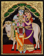 Radha Krishna Tanjore Painting