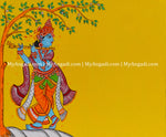 Krishna Name Board Canvas Painting 