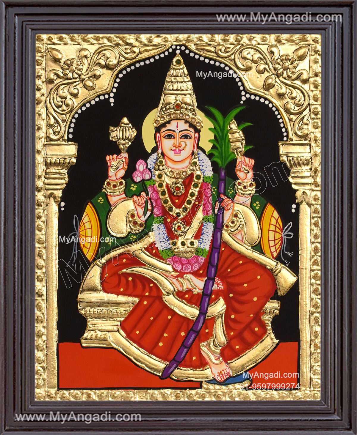 Lalitha Devi Tanjore Painting
