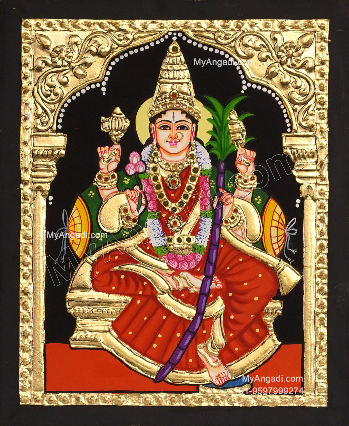 Lalitha Devi Tanjore Painting