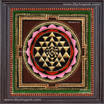 Sri Chakram Tanjore Painting