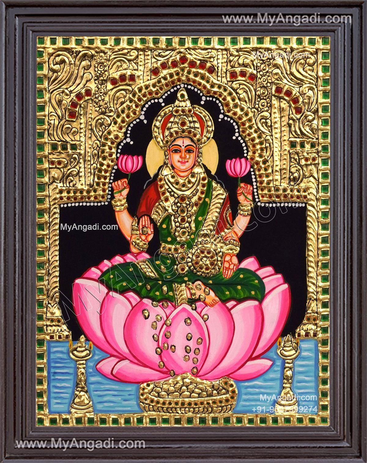 Dhanalakshmi Tanjore Painting