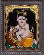 Butter Krishna Tanjore Painting