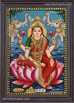 Gajalakshmi Tanjore Painting