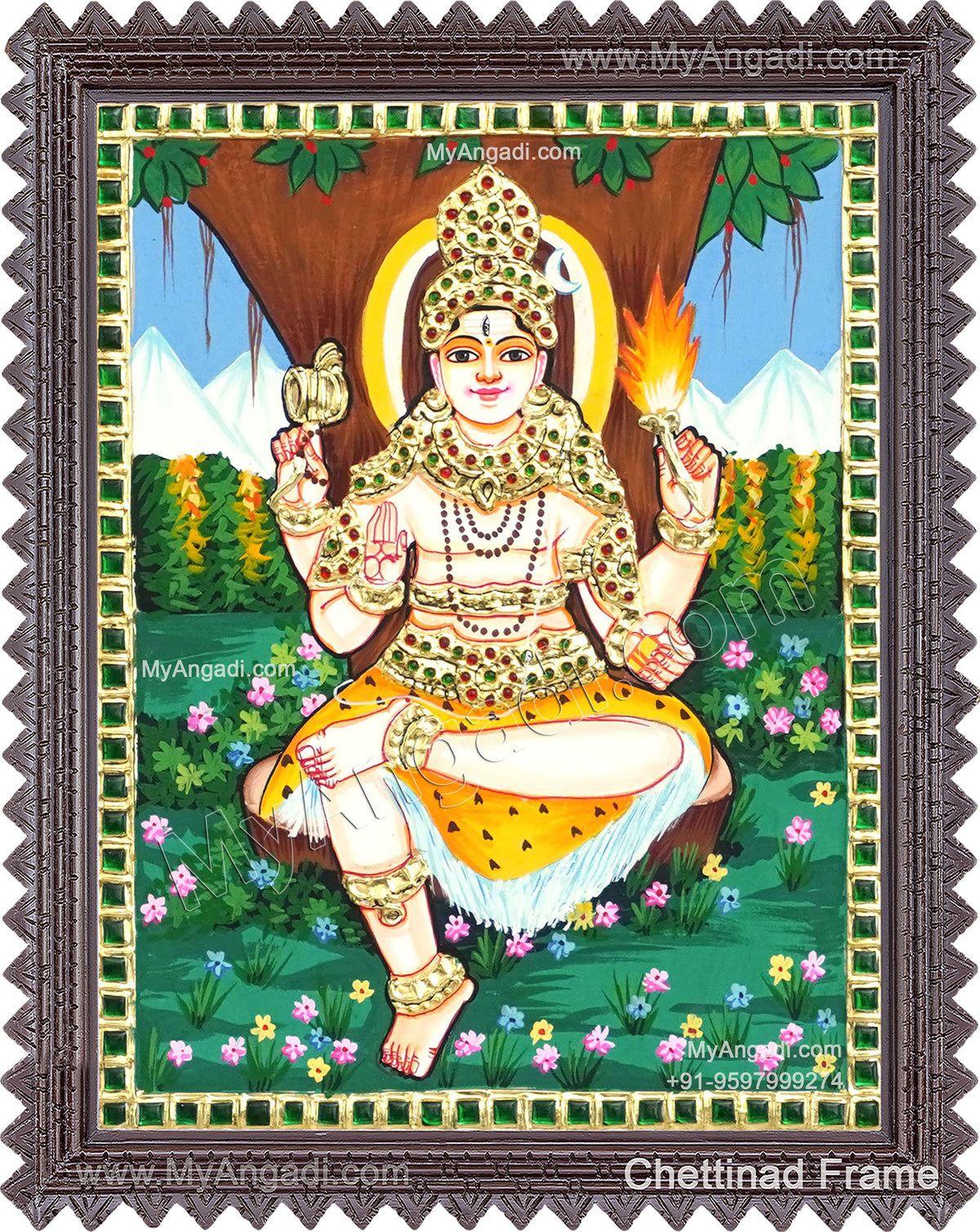 Dakshinamoorthi Tanjore Painting