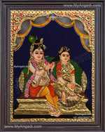 Jada Krishna Tanjore Painting