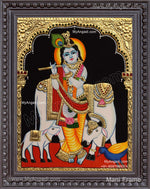 Cow Krishna Tanjore Painting