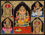 5 PanelTanjore Painting