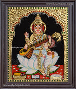 Saraswathi Tanjore Painting