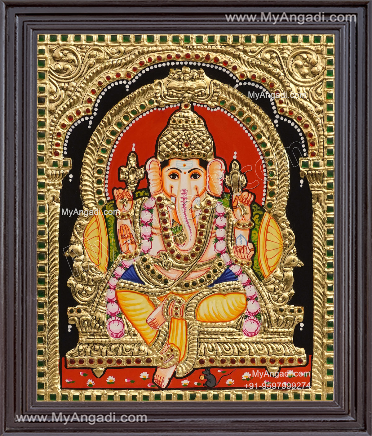 Ganesha Tajore Painting