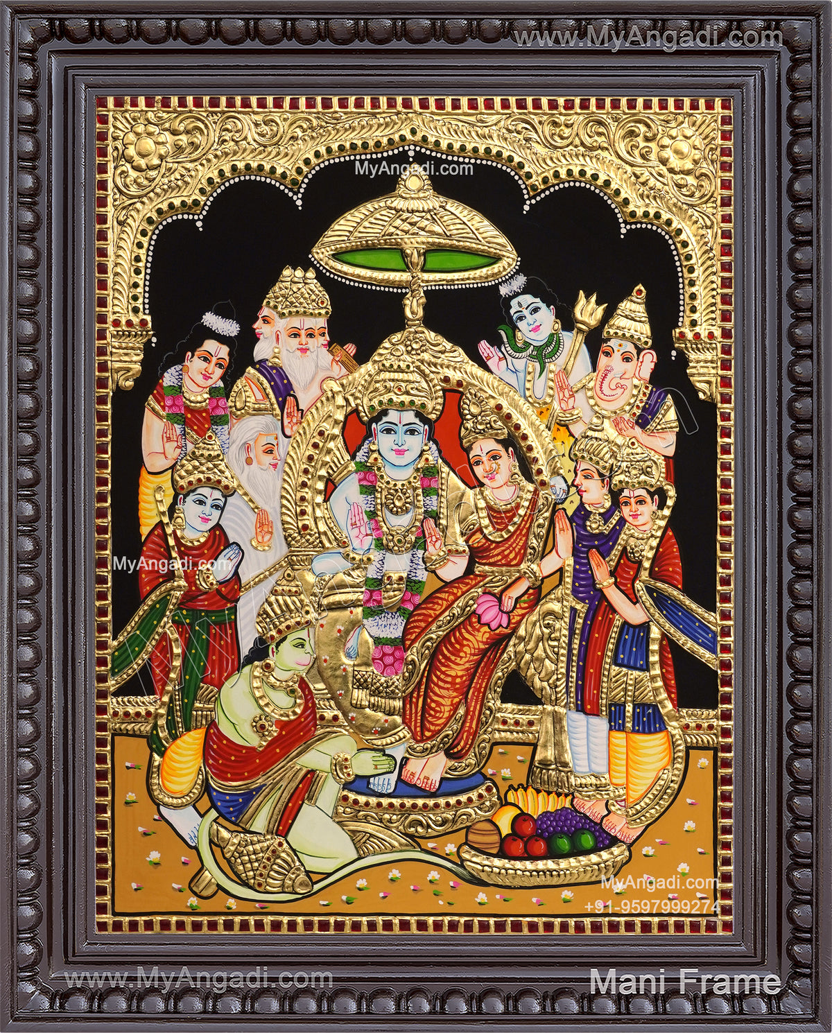 Ramar Pattabhisekam Tanjore Painting