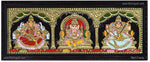 3 PanelLakshmi Ganesha Saraswathi Tanjore Painting