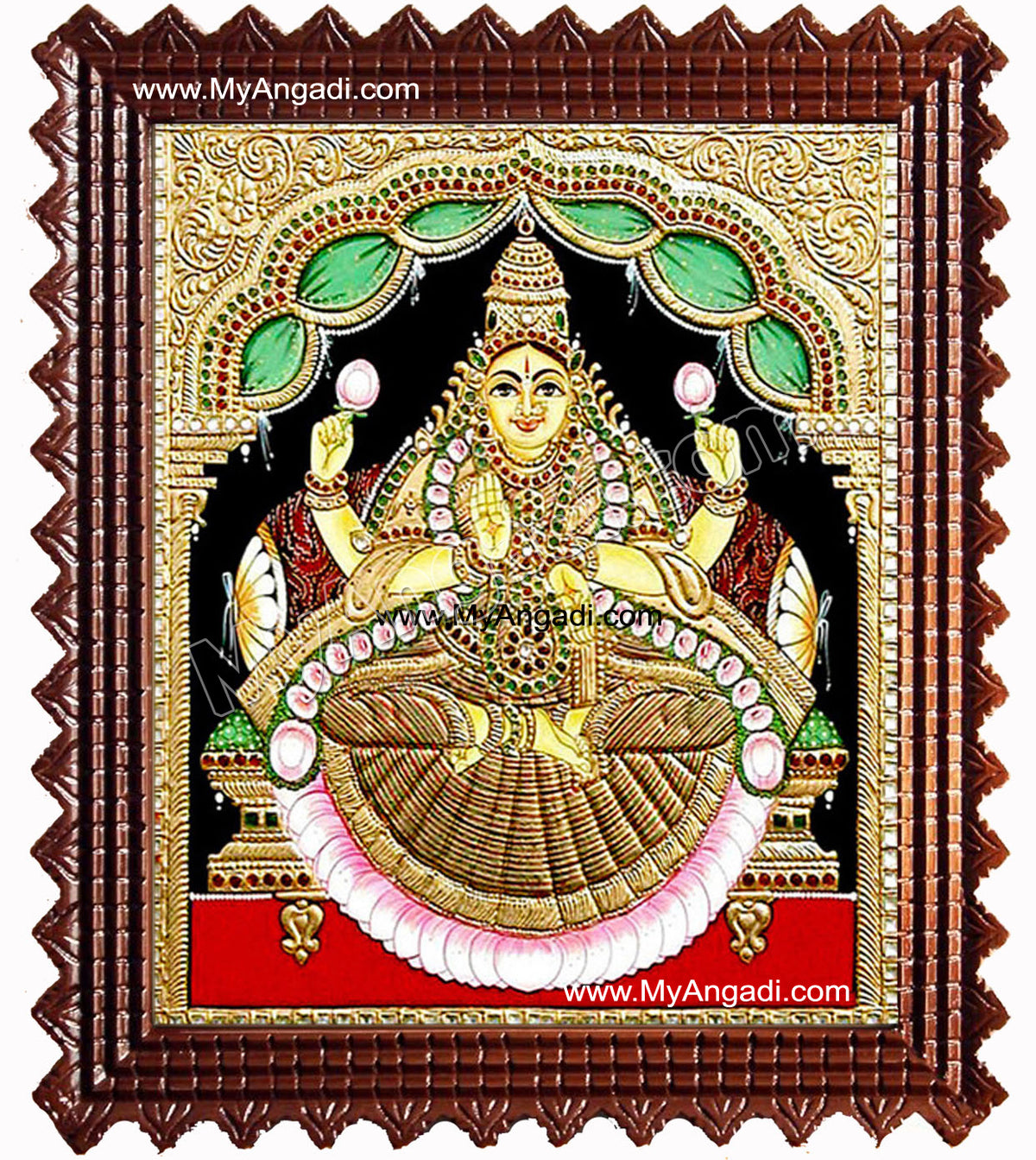 Aishwarya Lakshmi Tanjore Painting, Ishwarya Lakshmi Tanjore Painting