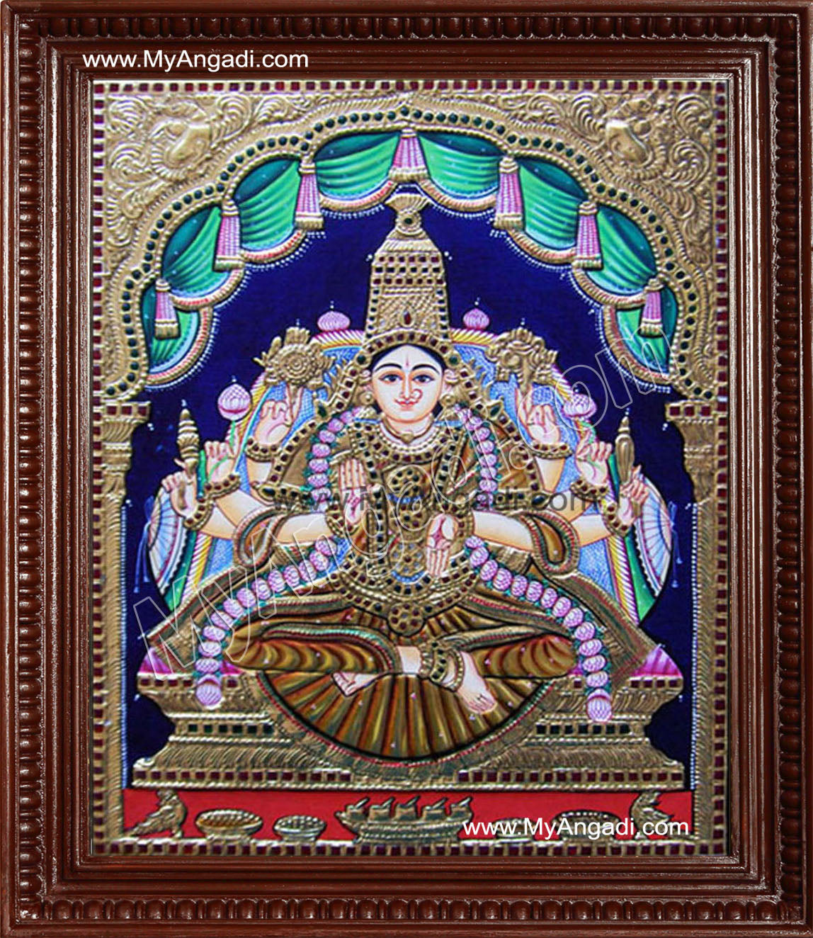 Aishwarya Lakshmi Tanjore Painting, Ishwarya Lakshmi Tanjore Painting
