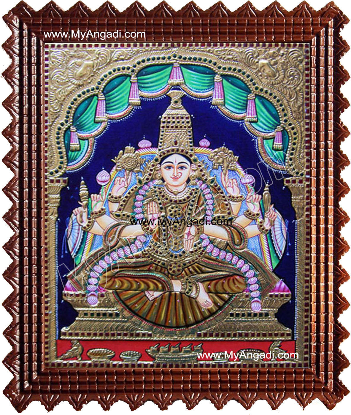 Aishwarya Lakshmi Tanjore Painting, Ishwarya Lakshmi Tanjore Painting