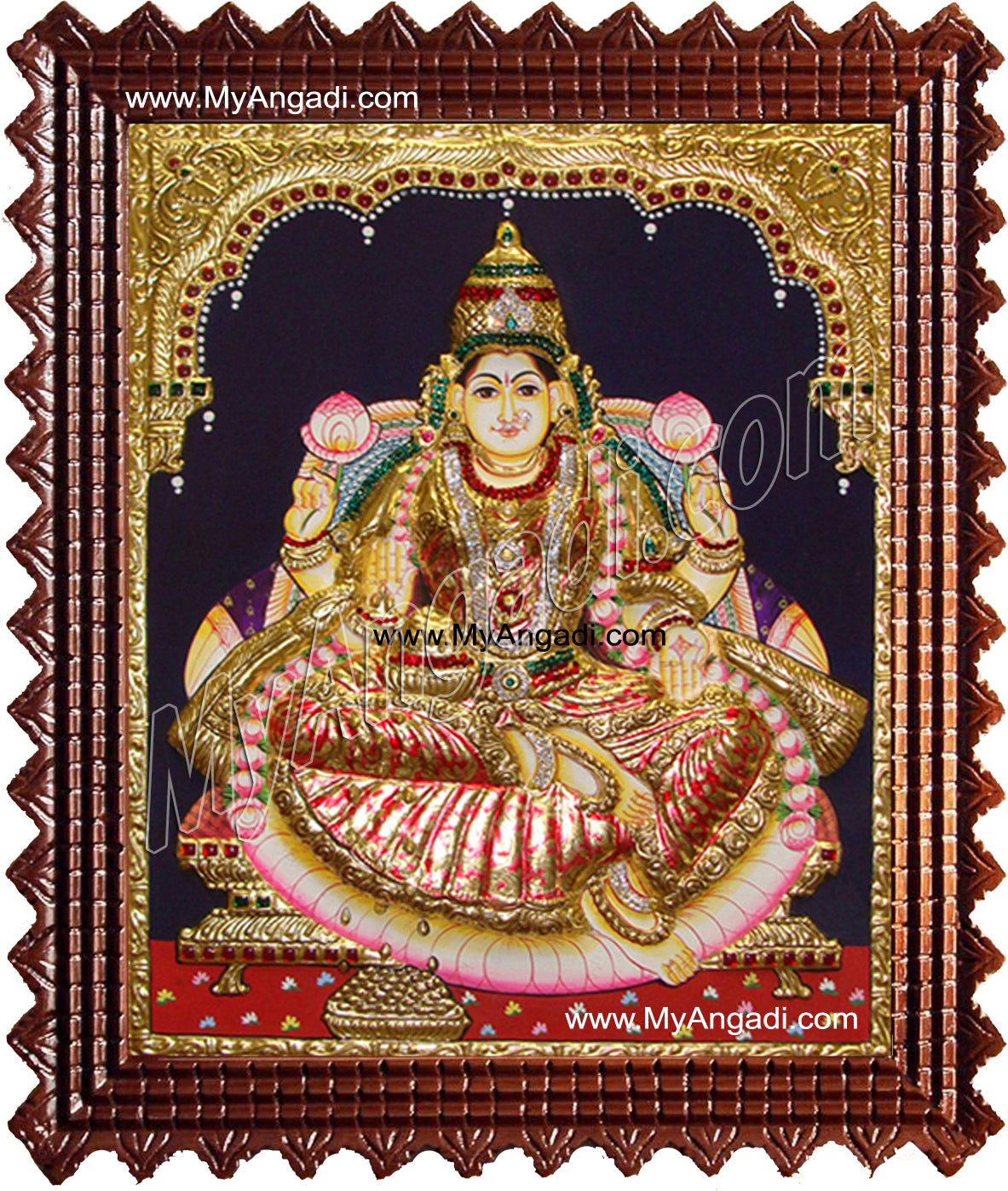Aishwarya Lakshmi Tanjore Painting, Ishwarya Lakshmi Tanjore Painting