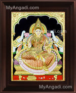 Gaja Lakshmi Tanjore Painting, Gajalakshmi Tanjore Painting