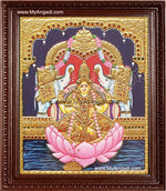 Gaja Lakshmi Tanjore Painting, Gajalakshmi Tanjore Painting