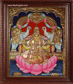 Gaja Lakshmi Tanjore Painting, Gajalakshmi Tanjore Painting