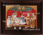 Antique Tree Krishna Tanjore Painting, Krishna Tanjore Painting
