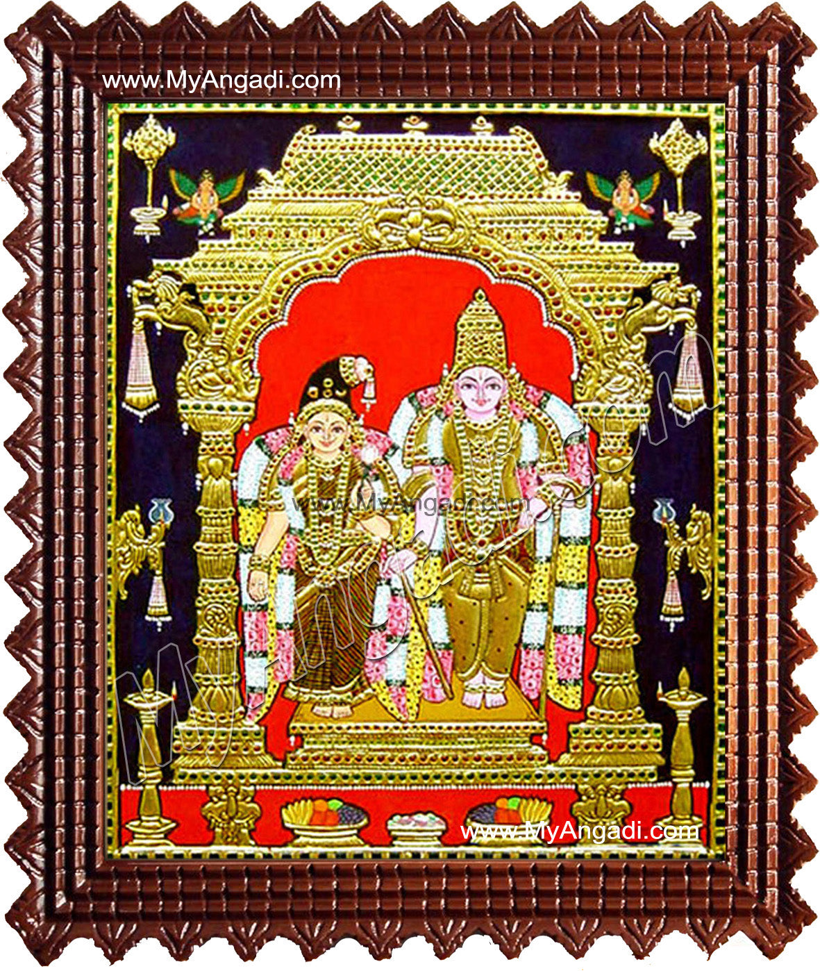 Aandal Tanjore Painting, Andal Tanjore Painting