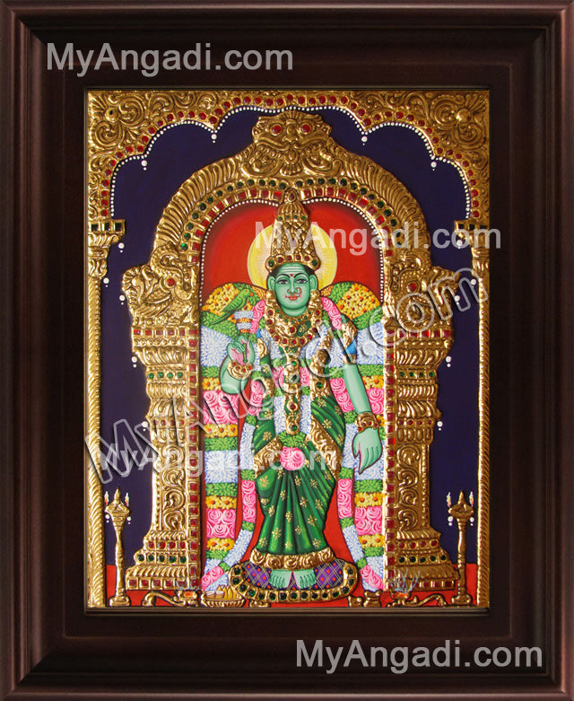 Meenakshi Tanjore Painting, Amman Tanjore Painting