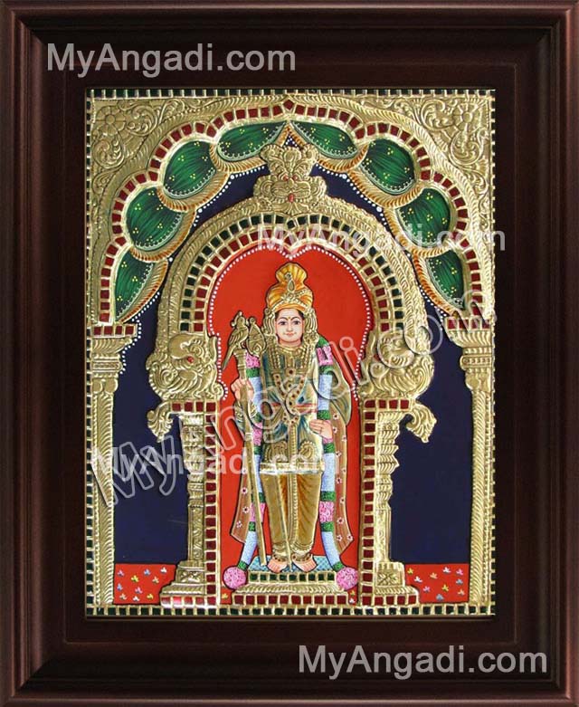 Murugan Tanjore Painting, Murugar Tanjore Painting