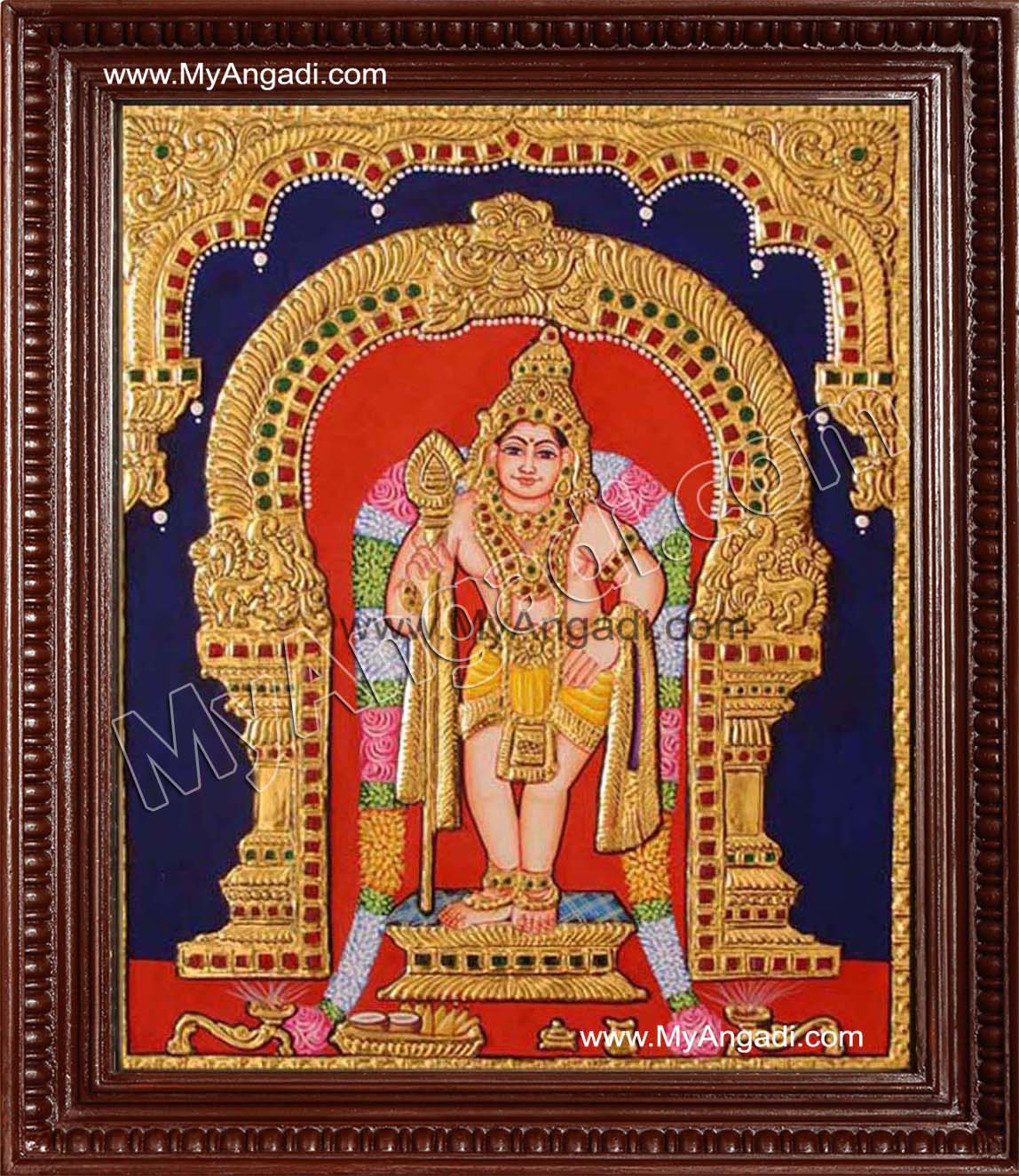 Murugan Tanjore Painting, Murugar Tanjore Painting