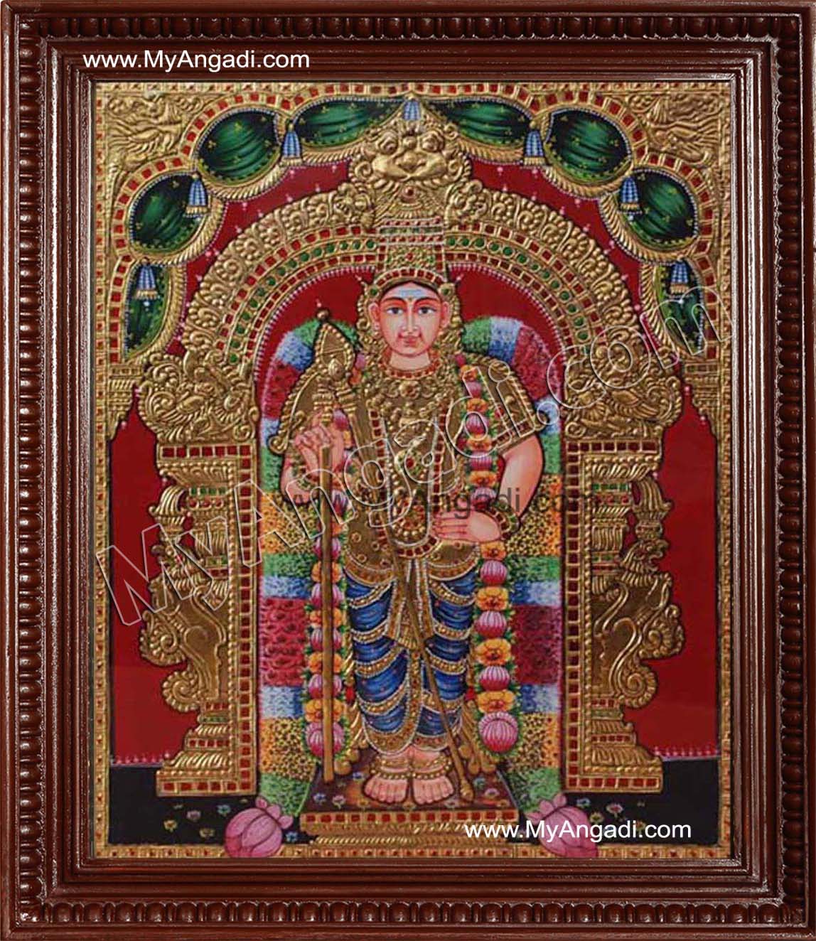 Murugan Tanjore Painting, Murugar Tanjore Painting