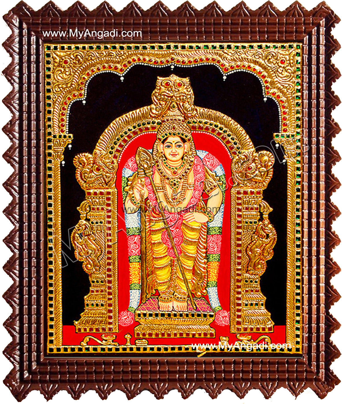 Murugan Tanjore Painting, Murugar Tanjore Painting