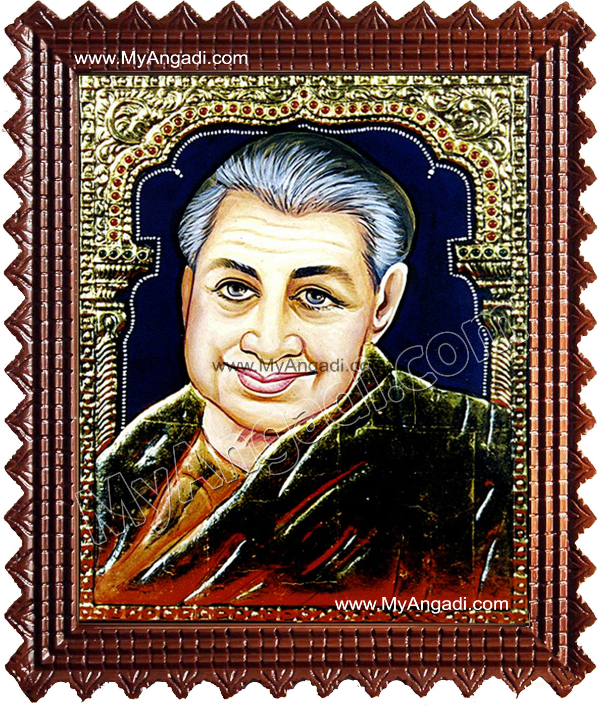 Pondichery Annai Tanjore Painting, Saint Tanjore Painting