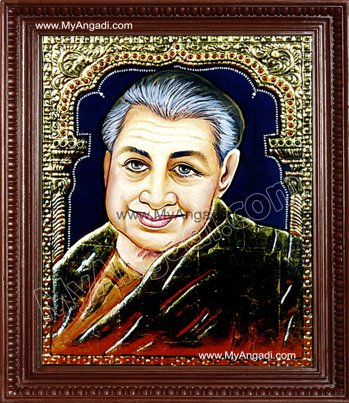 Pondichery Annai Tanjore Painting, Saint Tanjore Painting