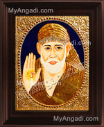 Shirdi Sai Baba Tanjore Painting, Saint Tanjore Painting