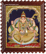 Saraswathi Tanjore Painting, Traditional Saraswathi Tanjore Painting