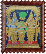 Sivan Paarvathi Thirumanam Tanjore Painting, Girija Kalyanam Tanjore Painting