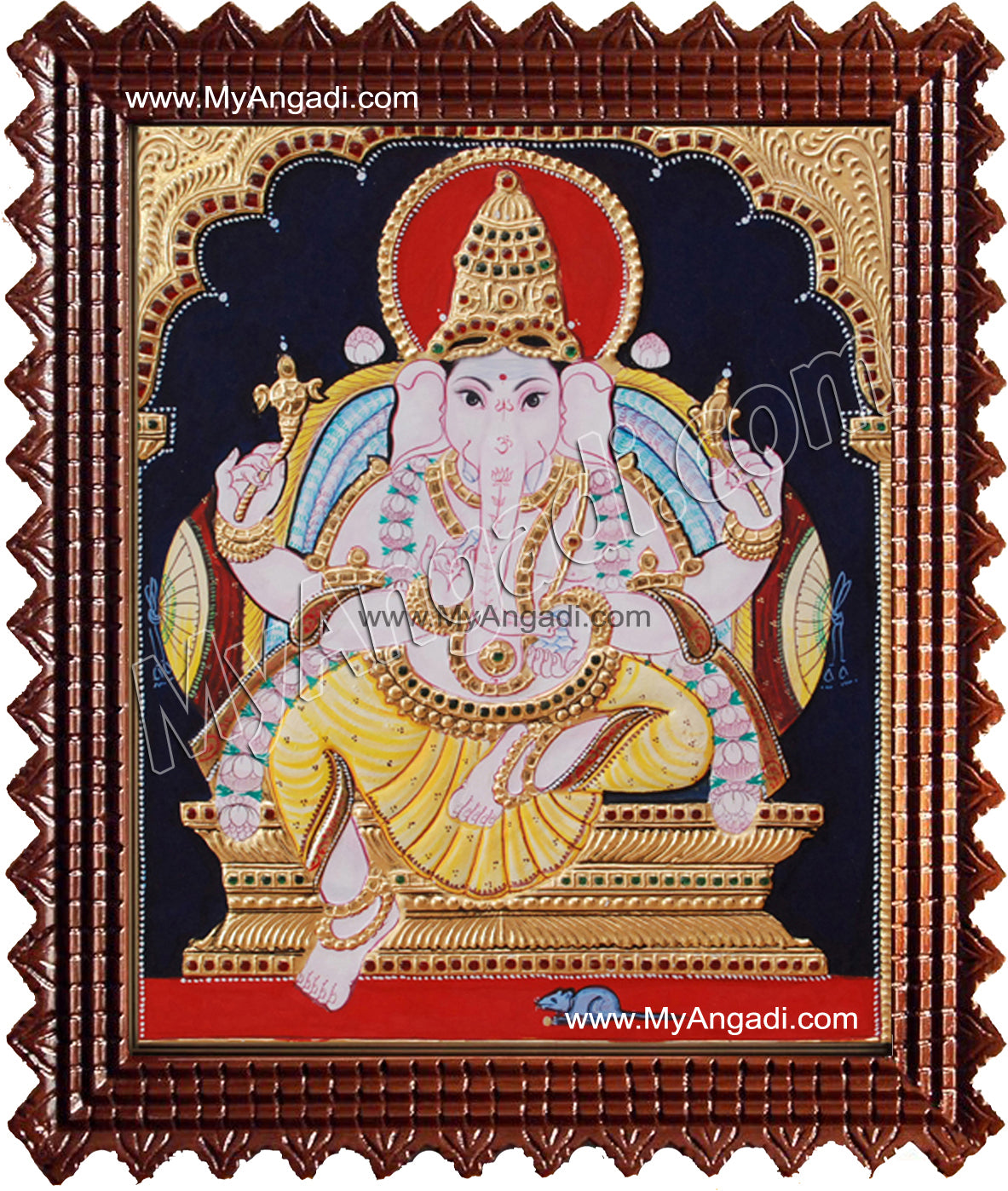 Ganesha Tanjore Painting, Ganesha Tanjore Painting
