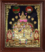 Kubera Lakshmi Tanjore Painting, Lakshmi Tanjore Painting