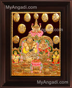 Kubera Lakshmi Tanjore Painting, Lakshmi Tanjore Painting