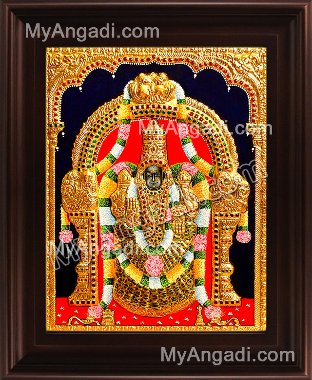 Thaayar Tanjore Painting, Tirupati Padmavathi Thayar Tanjore Painting