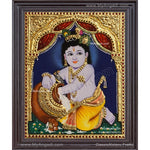 Butter Krishna Tanjore Painting