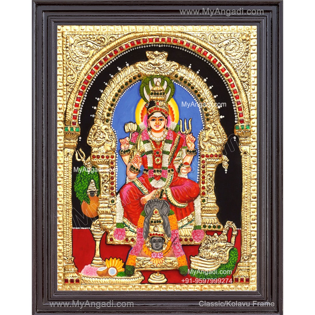 Karumariamman Tanjore Painting